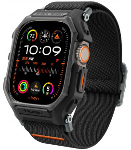 Matinis juoda apyrankė Apple Watch 1 / 2 (49 mm) laikrodžiui "Spigen Lite Fit Pro"