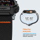 Matinis juoda apyrankė Apple Watch Ultra 1 / 2 / 3 (49 mm) laikrodžiui "Spigen Lite Fit Pro"