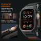 Matinis juoda apyrankė Apple Watch Ultra 1 / 2 / 3 (49 mm) laikrodžiui "Spigen Lite Fit Pro"