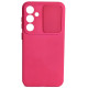 Rožinis dėklas su kameros apsauga Samsung Galaxy S23 FE telefonui "Camshield Soft"
