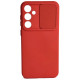 Raudonas dėklas su kameros apsauga Samsung Galaxy S23 FE telefonui "Camshield Soft"