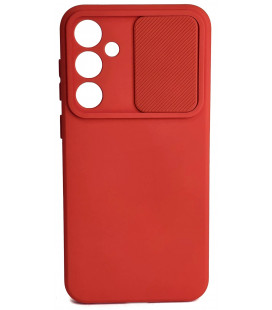 Raudonas dėklas su kameros apsauga Samsung Galaxy S23 FE telefonui "Camshield Soft"