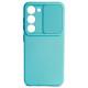Mėtos spalvos dėklas su kameros apsauga Samsung Galaxy S23 telefonui "Camshield Soft"