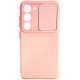 Šviesiai rožinis dėklas su kameros apsauga Samsung Galaxy S23 telefonui "Camshield Soft"