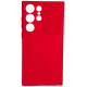 Raudonas dėklas su kameros apsauga Samsung Galaxy S23 Ultra telefonui "Camshield Soft"