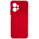 Raudonas dėklas su kameros apsauga Xiaomi Redmi Note 12 4G telefonui "Camshield Soft"