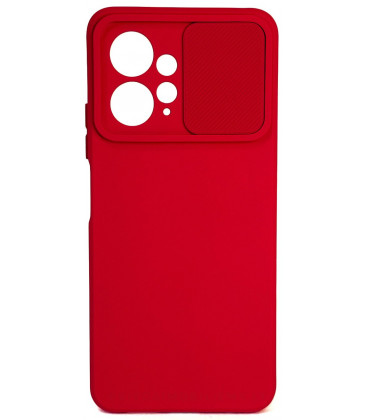 Raudonas dėklas su kameros apsauga Xiaomi Redmi Note 12 4G telefonui "Camshield Soft"
