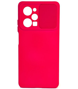 Rožinis dėklas su kameros apsauga Xiaomi Redmi Note 12 Pro 5G / Poco X5 Pro telefonui "Camshield Soft"