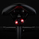 Juodas galinis dviračio žibintas raudona šviesa 5 režimai (WRBLB2)