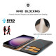 Juodas atverčiamas dėklas Samsung Galaxy S24 telefonui "Dux Ducis Hivo" 