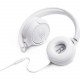 Baltos ausinės "JBL T500 Tune Headset"