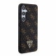 Juodas dėklas Samsung Galaxy S24 Plus telefonui "Guess PU Leather 4G Triangle Metal Logo Case"
