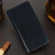 Tamsiai mėlynas odinis atverčiamas klasikinis dėklas Samsung Galaxy S24 telefonui "Book Special Case"