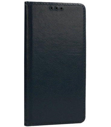 Tamsiai mėlynas odinis atverčiamas klasikinis dėklas Samsung Galaxy S24 telefonui "Book Special Case"