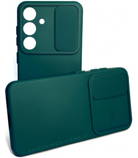 Žalias dėklas su kameros apsauga Samsung Galaxy S24 telefonui "Camshield Soft"