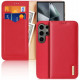 Raudonas atverčiamas dėklas Samsung Galaxy S24 Ultra telefonui "Dux Ducis Hivo"