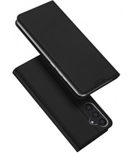 Juodas atverčiamas dėklas Samsung Galaxy S24 telefonui "Dux Ducis Skin Pro"