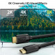 Juodas HDMI - HDMI 8K 60Hz laidas "Choetech XHH-TP20"