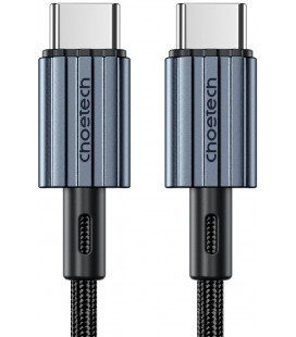Juodas laidas USB-C - USB-C PD60W 120cm "Choetech XCC-1014"
