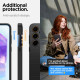 Matinis juodas dėklas Samsung Galaxy A55 5G telefonui "Spigen Liquid Air"