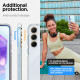 Skaidrus dėklas su blizgučiais Samsung Galaxy A55 5G telefonui "Spigen Liquid Crystal Glitter"