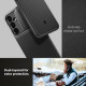 Juodas dėklas Samsung Galaxy A55 5G telefonui "Spigen Optik Armor"