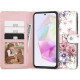 Atverčiamas dėklas Samsung Galaxy A35 5G telefonui "Tech-Protect Wallet Blossom Flower"
