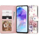 Atverčiamas dėklas Samsung Galaxy A55 5G telefonui "Tech-Protect Wallet Blossom Flower"