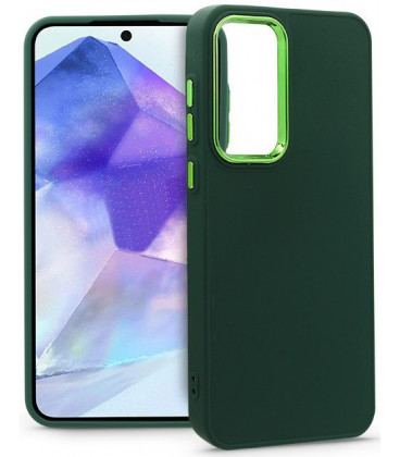 Žalias dėklas Samsung Galaxy A55 5G telefonui "Frame Case"