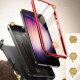 Raudonas dėklas Samsung Galaxy S24 telefonui "Supcase Unicorn Beetle Pro 2-Set"