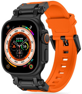 Oranžinė / juoda apyrankė Apple Watch 6 / 7 / 8 / 9 / 10 / SE / Ultra 1 / 2 ( 44 / 45 / 46 / 49 mm) "Tech-Protect Delta Pro"