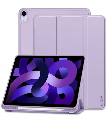 Violetinis atverčiamas dėklas Apple iPad Air 10.9” 4 / 5 / 2020-2022 / 11” 6 / 7 / 8 / 2024-2026 planšetei "Tech-Protect SC"