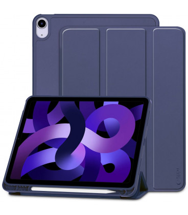 Mėlynas atverčiamas dėklas Apple iPad Air 4 / 5 / 6 / 2020 - 2024 planšetei "Tech-Protect SC Pen"