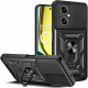 Juodas dėklas Realme C67 4G / LTE telefonui "Tech-Protect Camshield Pro"