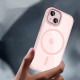 Rožinis / skaidrus dėklas Apple iPhone 15 telefonui "Tech-Protect Magmat Magsafe"