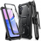 Juodas dėklas Samsung Galaxy A15 4G / 5G telefonui "Supcase IBLSN Armorbox"