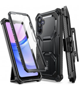 Juodas dėklas Samsung Galaxy A15 4G / 5G telefonui "Supcase IBLSN Armorbox"