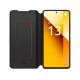 Juodas atverčiamas dėklas Xiaomi Redmi Note 13 5G telefonui "Made for Xiaomi Book Case with Necklace"