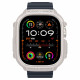 Smėlio spalvos dėklas Apple Watch Ultra 1 / 2 / 3 / 4 (49 mm) laikrodžiui "Spigen Rugged Armor"