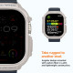 Smėlio spalvos dėklas Apple Watch Ultra 1 / 2 (49 mm) laikrodžiui "Spigen Rugged Armor"