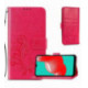 Dėklas Flower Book Samsung A556 A55 5G rožinis-raudonas