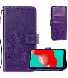 Dėklas Flower Book Samsung A556 A55 5G violetinis