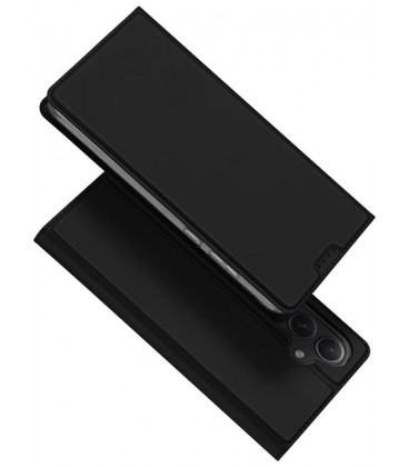 Juodas atverčiamas dėklas Samsung Galaxy A55 5G telefonui "Dux Ducis Skin Pro"