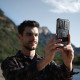 Juodas dėklas Samsung Galaxy A35 5G telefonui "Tech-Protect Kevlar Cam+"