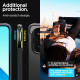 Matinis juodas dėklas Xiaomi Redmi Note 13 4G / LTE telefonui "Spigen Rugged Armor"