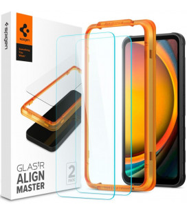 Apsauginis grūdintas stiklas Samsung Galaxy Xcover 7 telefonui "Spigen AlignMaster Glas tR 2-Pack"