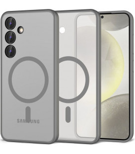 Matinis pilkas (Titanium) dėklas Samsung Galaxy S24 Plus telefonui "Tech-Protect Magmat Magsafe"