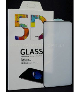 LCD apsauginis stikliukas 5D Full Glue Samsung A556 A55 5G lenktas juodas