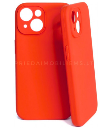 Raudonas dėklas Apple iPhone 15 telefonui "Tel Protect Silicone Premium"