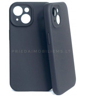 Juodas dėklas Apple iPhone 15 telefonui "Tel Protect Silicone Premium"